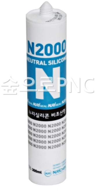 누리켐 N2000 누리실리콘 비초산형 알루미늄 및 창호 실리콘, 금색, 1개
