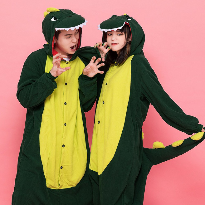 바이시스 동물잠옷 커플 캐릭터 수학여행 수련회 반티 상어 공룡 너구리 졸업사진