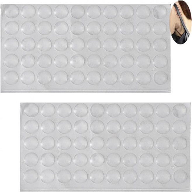 DraCra 여성용 토트백 사첼백 크로스백 숄더백 호보백 클러치백용 미끄럼 방지 고무 패드 200개입 투명 접착 스티커 113772