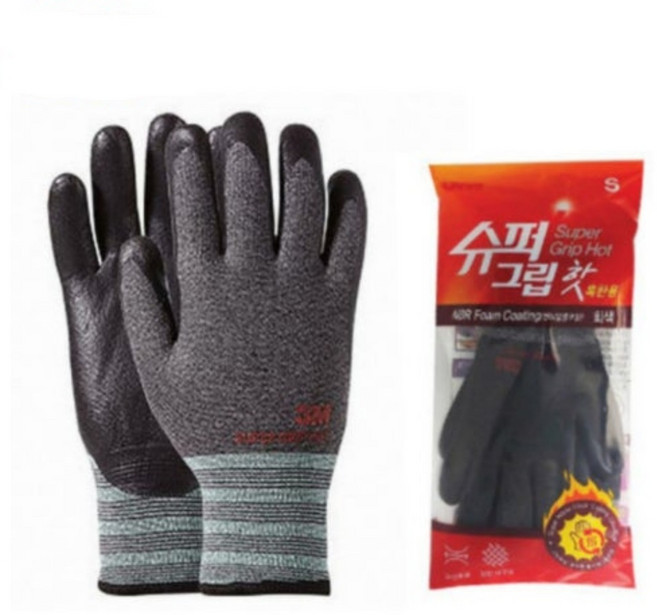 3M장갑 슈퍼그립 핫 혹한기용 안전작업반코팅장갑, 슈퍼그립 핫 S, 3개