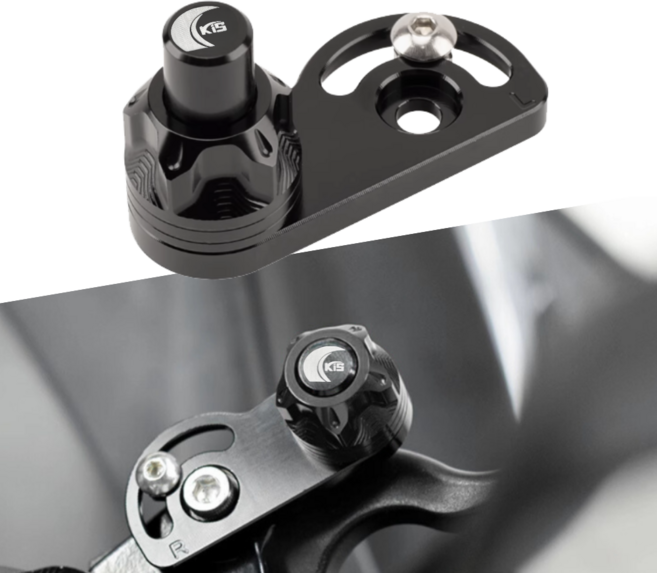 CHEKIS PCX NMAX FORZA SYM 범용 사이드브레이크 파킹 브레이크 왼쪽, 왼쪽 블랙, 1개