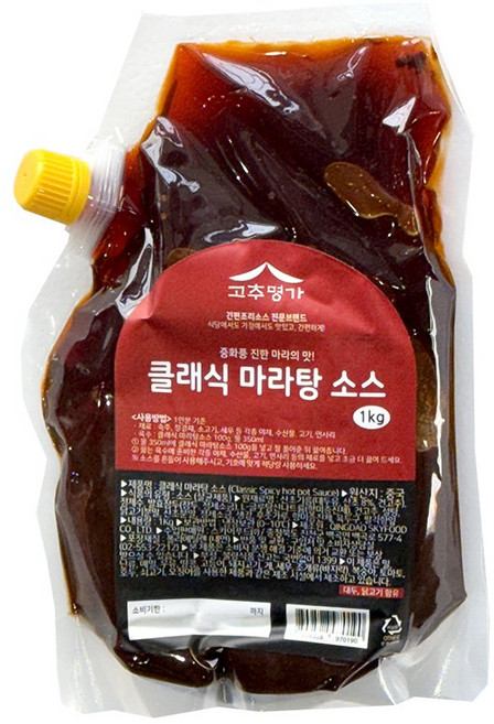 고추명가 클래식 마라탕소스(중국식), 1개, 1kg
