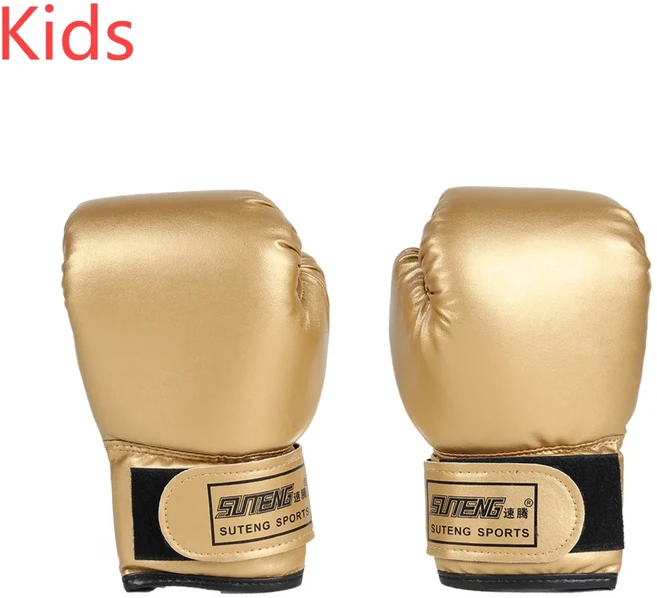 권투 장갑 전문 성인 산다 무에타이 싸우는 남자와 여자 훈련 샌드백 싸움 MMA, 01 10OZ, 01 Gold, 1개