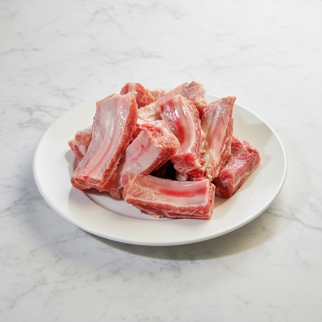 행복한돈 국내산 냉장 돼지고기 한돈 500g, 8 등갈비 500g, 1개