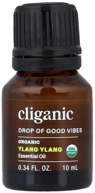 Cliganic Drop of Good Vibes™ 유기농 에센셜 오일 일랑일랑 10ml(0.34fl oz) Cliganic (클리가닉), 10.055 ml, 1, 10ml - 쿠팡