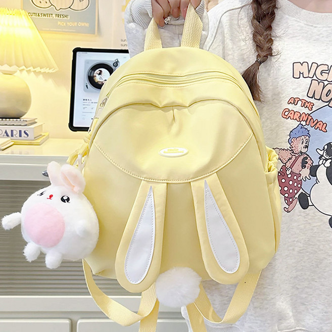 스토리원 U-SSBG053 큐티 토끼 미니 백팩 인형증정