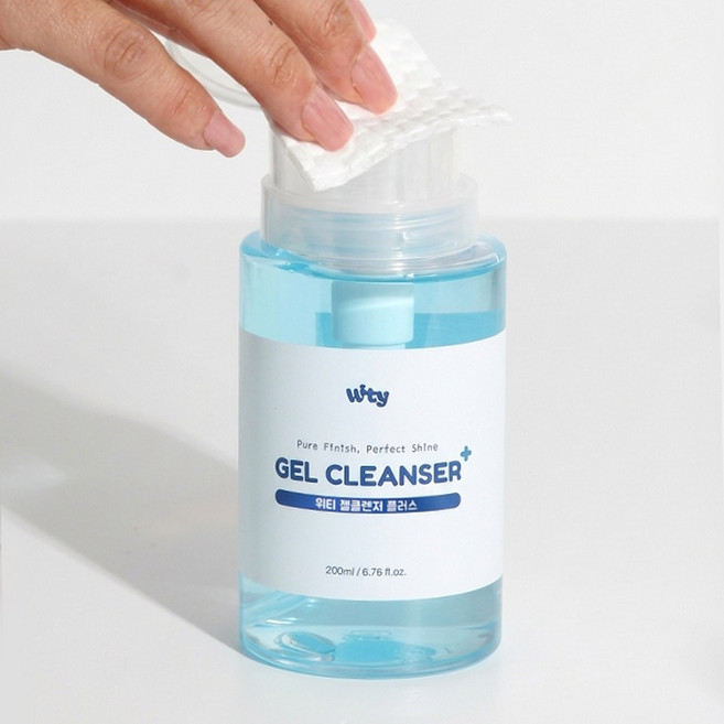 백억언니 위티 젤클렌저 무향 논아세톤 대용량 펌프형, 1개, 200ml