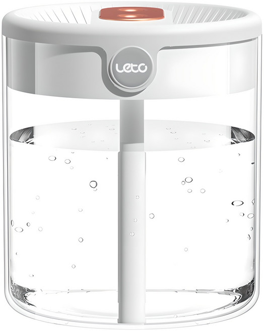 레토 듀얼 클린 대용량 미니 가습기 1.4L, LHD-UD05, 화이트