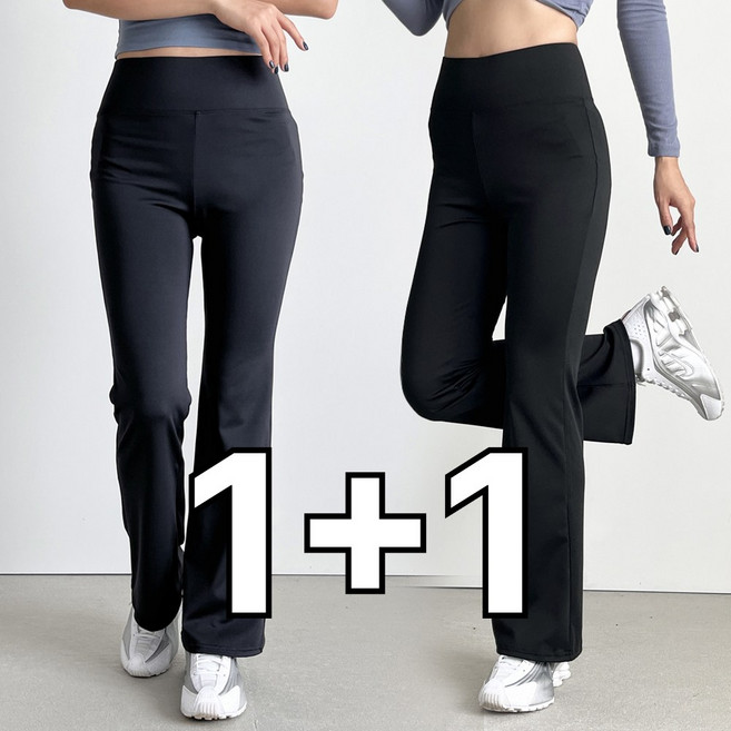 1+1 핏노블 여성 부츠컷 레깅스 바지