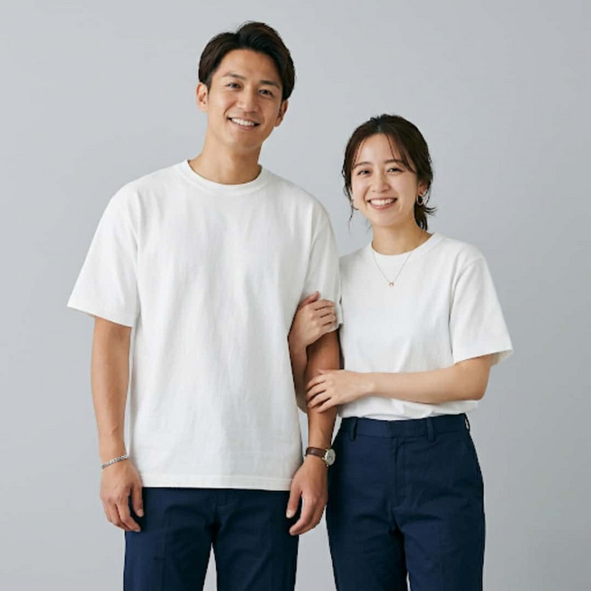 280克重磅純棉短T, 白色
