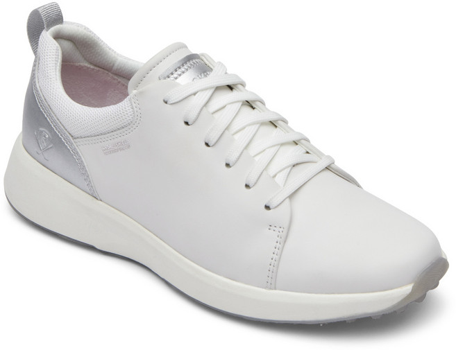 락포트 트루스트라이드 프로워커 골프 레이스 투 토 WHITE/SILVER LTHR WP CJ1505
