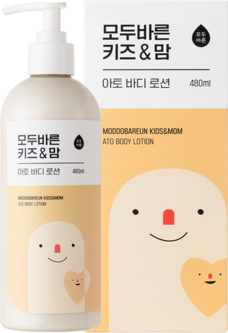 모두바른 키즈&맘 아토 바디로션, 1개, 480ml