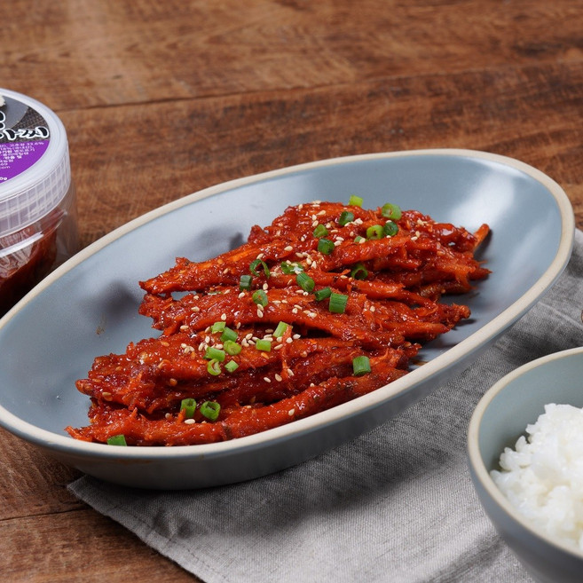 정선 더덕 고추장장아찌 400g 수제 밥반찬 정선더덕농원, 1개