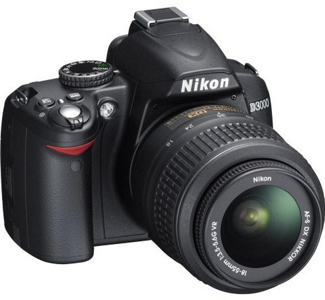 니콘 정품 D3000+18-55mm 자동촛점 줌렌즈, 1개