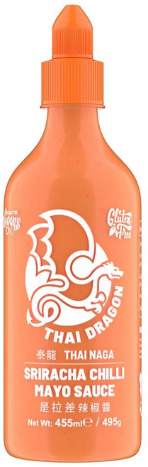 영국 타이 드레곤 Thai Dragon Srirach Mayo 스리라차 칠리 마요 소스, 2개, 455ml