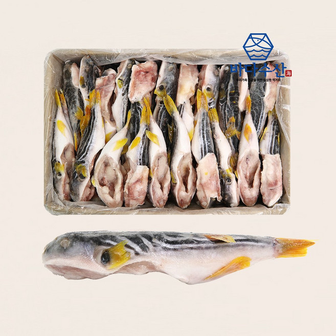 식당업소용 냉동복어(까치복) 15kg 박스 300-500사이즈 약45마리 깔끔손질유독제거, 1박스