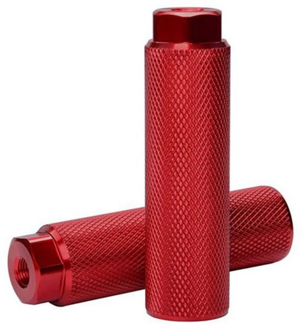 자전거 패달 세트 BMX 자전거용 알루미늄 합금 미끄럼 방지 리드 풋 페그 3 8 인치 액슬 레스트 페그, red A, red, red