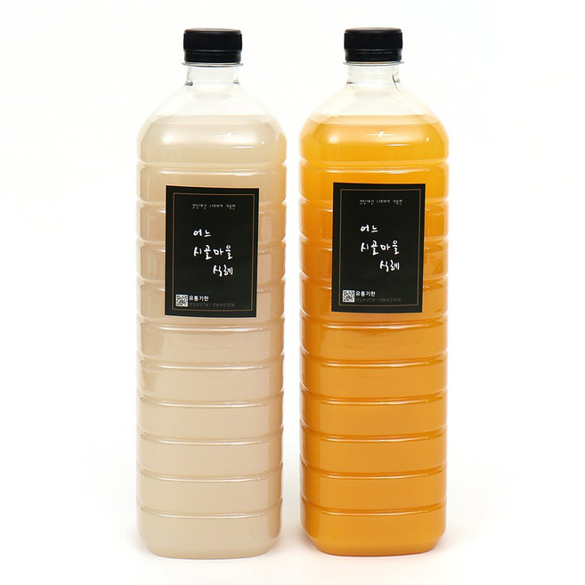 수제 무설탕 저당 스테비아 밥알없는 전통식혜+단호박식혜, 1.5L, 2개