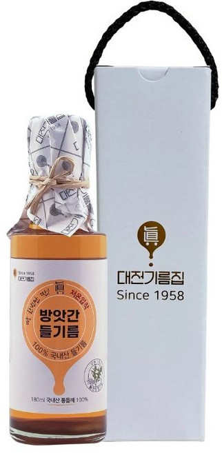 국산들기름 선물세트, 1세트, 180ml