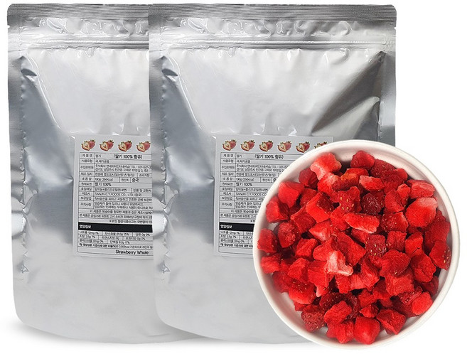 앤네이처 동결건조 딸기다이스 6mm, 2개, 100g