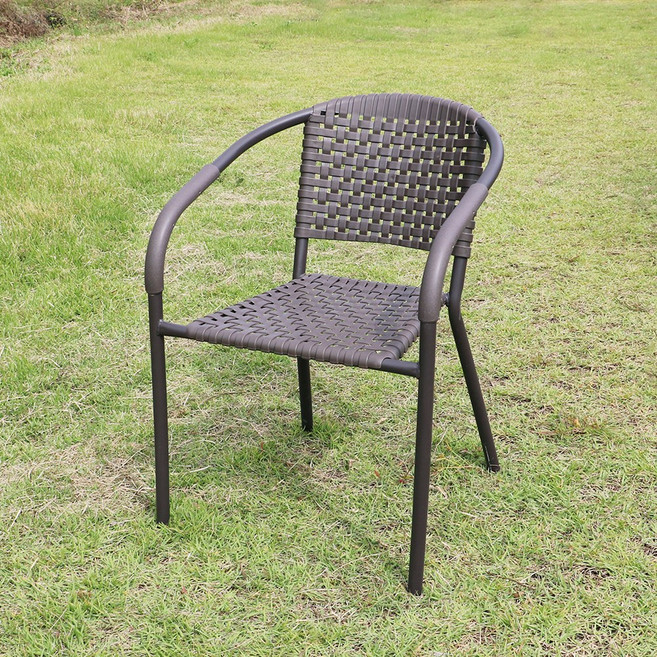 [2+2] 체어센스 베가 체어 4개 야외용 라탄 철재 의자, 베가체어