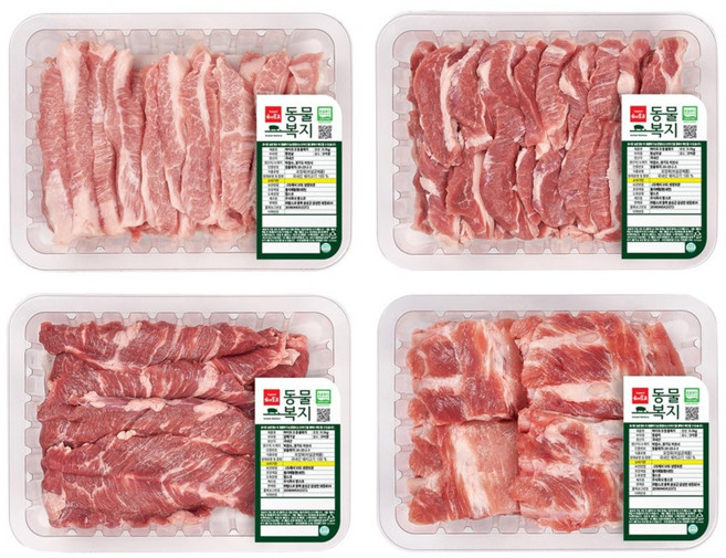 국내산 동물복지 돈육 특수부위 모둠( 500g x 4팩) 코스트코코리아정품, 4개