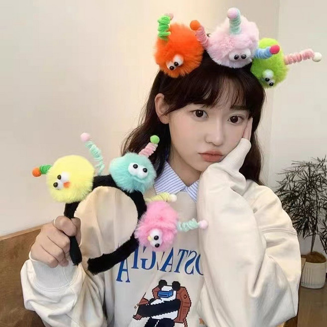 ZMBIRD 2종세트 귀여운 뽀글이 세안 헤어밴드 N2425