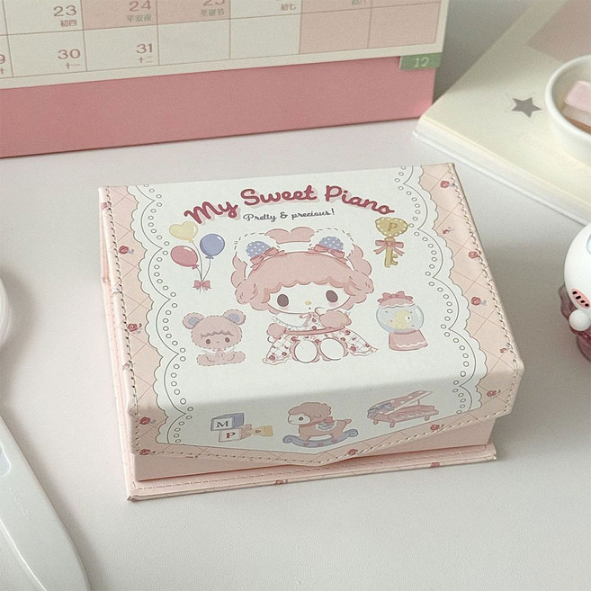 초코링샵 시크릿 포토 정리함 스티커 다꾸 용품 보관 수납함 1개, 수줍은마이피아노