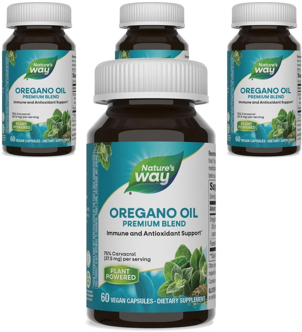 네이쳐스웨이 오레가노 오일 비건 캡슐, 60정, 4개 - 쿠팡