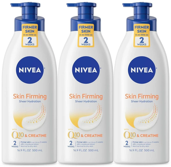 니베아 NIVEA 시어 하이드레이션 스킨 퍼밍 바디로션, 3개, 500ml - 쿠팡