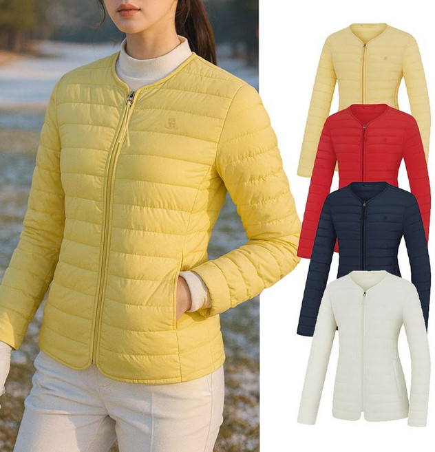 비티알 비티알 여성 겨울 웰론 보온 초경량 골프 패딩 자켓 BSC066VJ8W