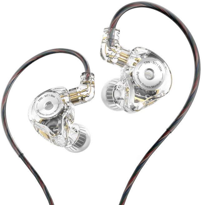 TRN MT1 MAX 사운드튜닝 가능 유선 인이어 이어폰, 있음, 화이트