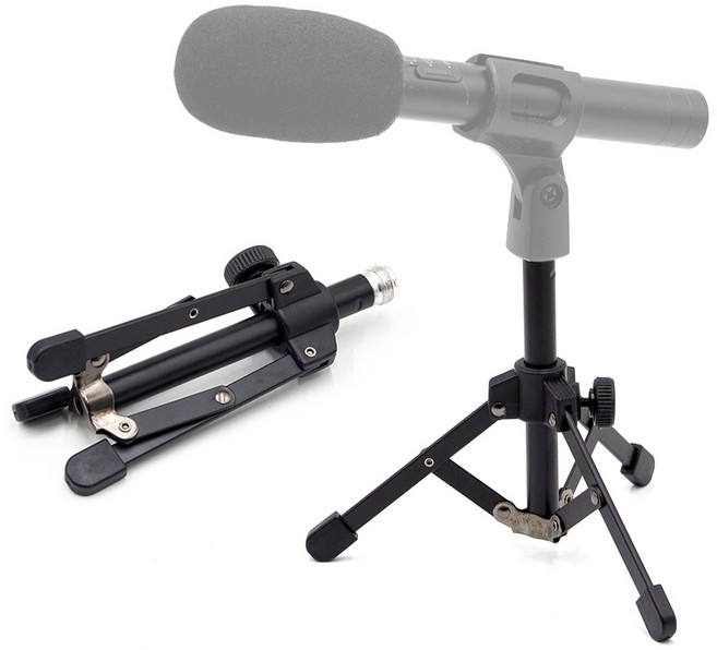 오토케 테이블 탁상용 미니 마이크 스탠드 AC150, AC150+1/4어댑터+마이크홀더