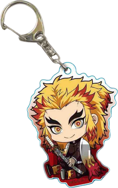 <귀멸의 칼날> 캐릭터 아크릴 키링/키체인/열쇠고리 허깅SD 14종, G-003635. 렌고쿠 쿄쥬로