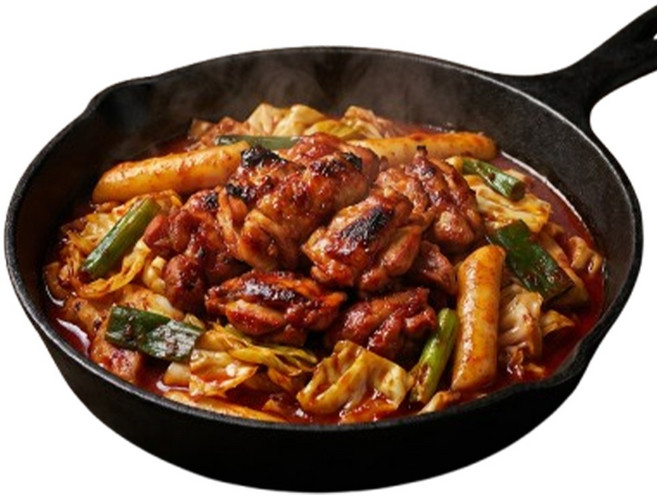 닭다리살 100% 매콤 양념 순살 닭갈비, 500g, 5개