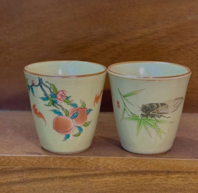 汝窯聞香杯 2入組 50毫升 開片可養 人專用品茗杯 家用主人杯, 如圖所示, 1個