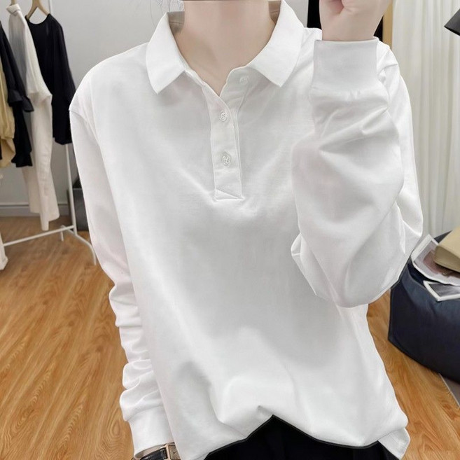 메인워크 여성 빅사이즈 폴로넥 긴팔 티셔츠 봄가을 슬림핏 도톰 간절기 스판 솔리드 캐주얼 루즈핏 터틀넥 카라 셔츠