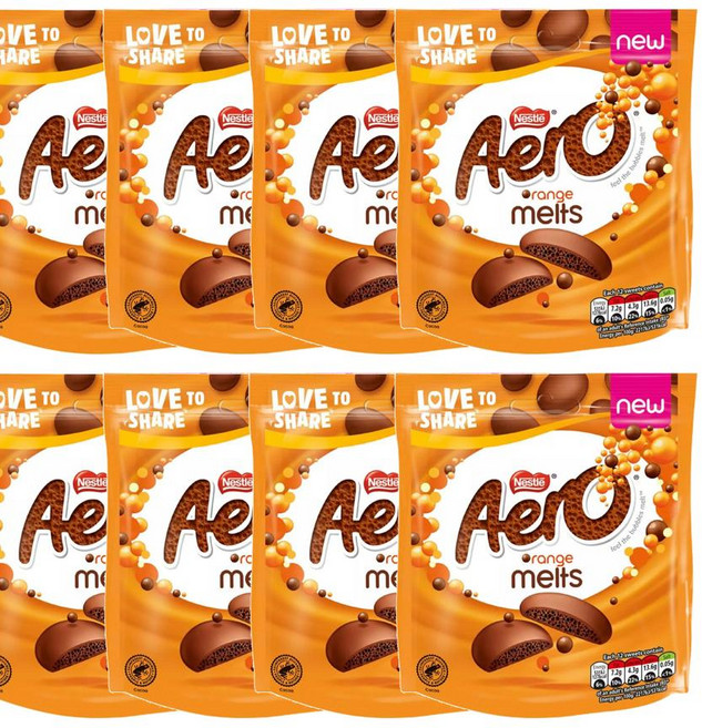 에어로 멜트 오렌지 초콜렛 셰어링 백 86g x8봉