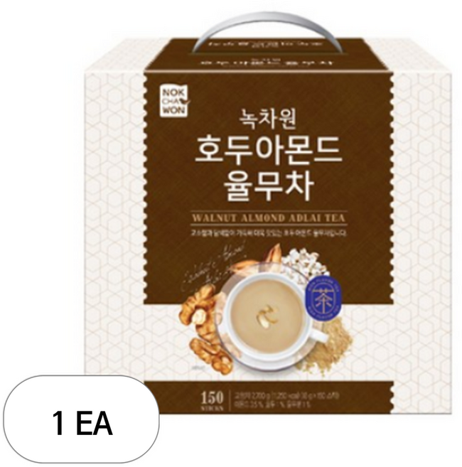 녹차원 호두 아몬드 율무차, 18g, 150개입, 1개