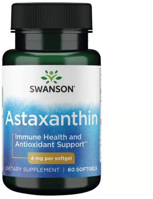 스완슨 아스타잔틴 4mg 소프트젤 Astaxanthin, 2개, 60정 - 쿠팡