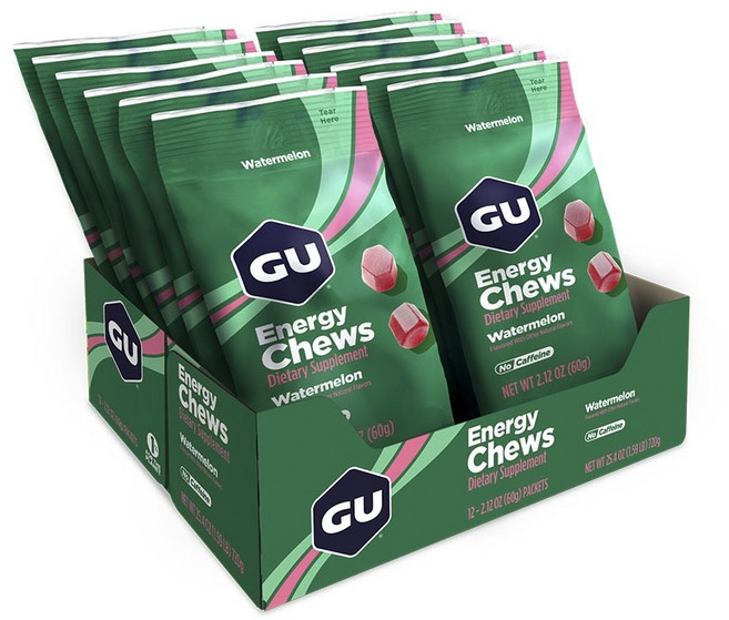 GU ENERGY 西瓜口味能量咀嚼錠 12入, 1個, 720g