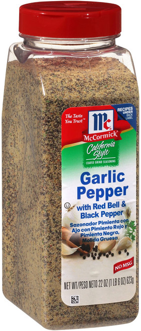 맥코믹 캘리포니아 스타일 마늘 후추 McCormick California Style Garlic Pepper with Red Bell & Black Pepper Coarse Gri, 623g
