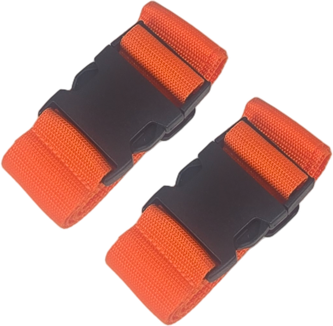 샤공방 넓은 50mm 다용도 매트리스 토퍼 보관 고정 버클 스트랩 2P, 주황, 2개