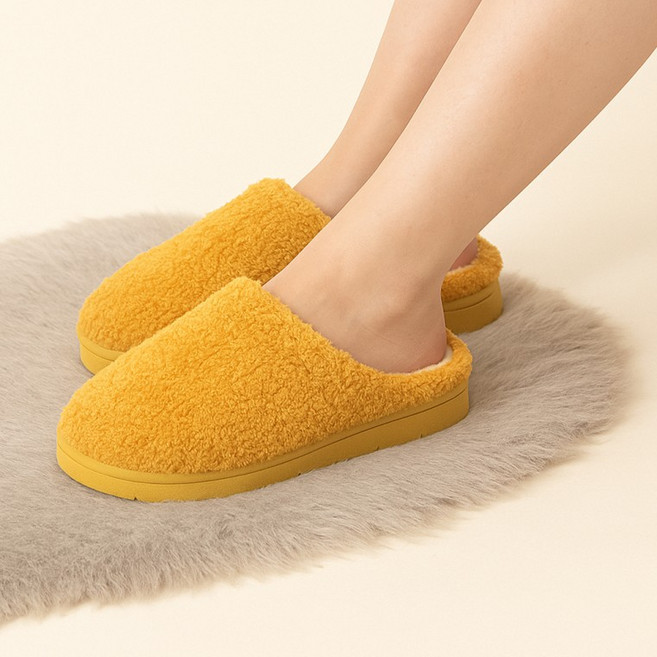 보아퍼기모 슬리퍼 따뜻한 겨울방한실내화