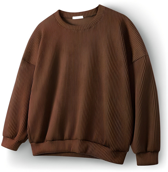 해리슨 HA-1155 오버핏 골지 라운드 맨투맨 WOD1030