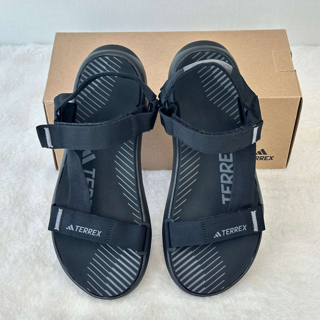 아디다스 테렉스 샌들 남녀공용 스포츠 발편한 스트랩 샌들 여름 슬리퍼