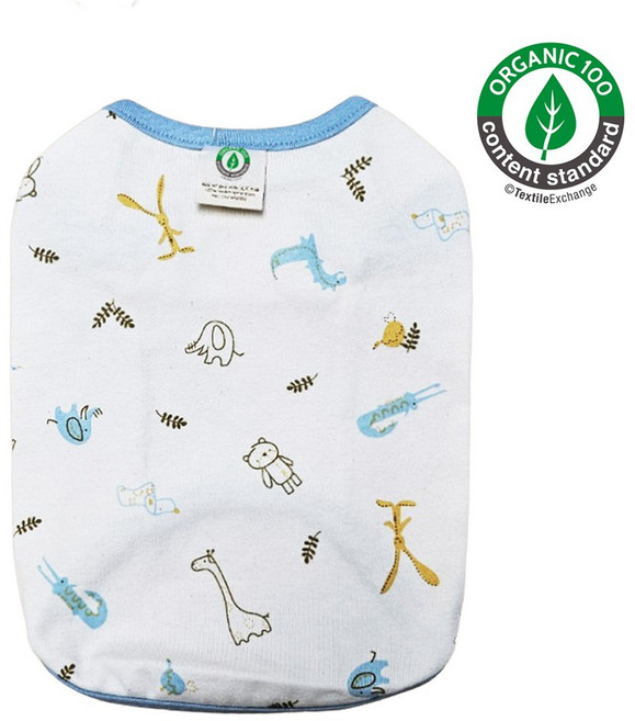 오가닉코튼 강아지옷 민감피부 착용가능, 멀티동물, 베이지, 1개