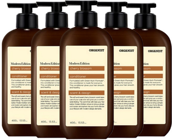 오가니스트 체리블라썸 모던 컨디셔너, 5개, 400ml