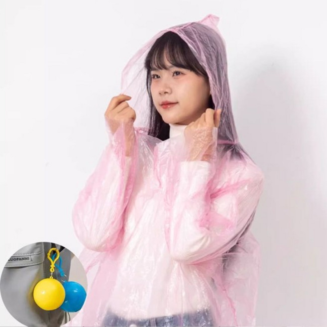 휴대 캡슐볼 남여공용 우의 우비 레인코트 낚시 캠핑