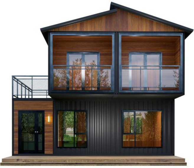 욕실과 주방이 있는 헛간 홈 복층 플랫 팩 하우스 접이식 타이니 20피트 40피트 이동식 주택 모듈러 컨테이너 거주할 캐빈 프리팹20피트.